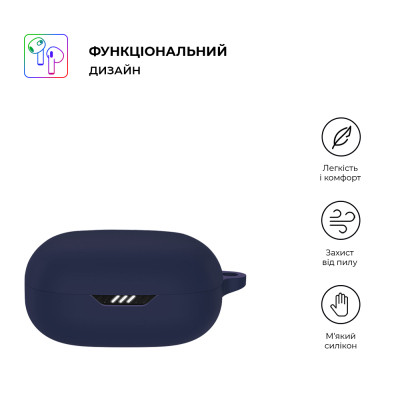 Чехол для наушников Armorstandart Hang Case для JBL Wave Flex Dark Blue (ARM73552) Винница - изображение 2