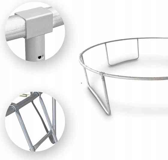 Батут OUTTEC Pumpkin с внутренней сеткой 12 футов 374 см черно-серый Киев