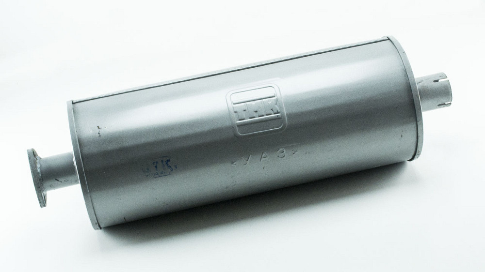 Глушитель 452, 469, 3151 люкс с флянцем на 3 отверстия ТМК УАЗ Мукачево - изображение 1