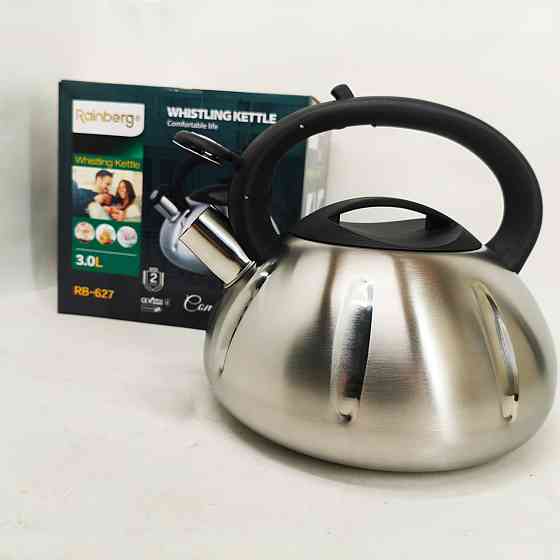 Обычный чайник со свистком, Чайник с удобным носиком для налива воды метталический газовый OL-66 Львов