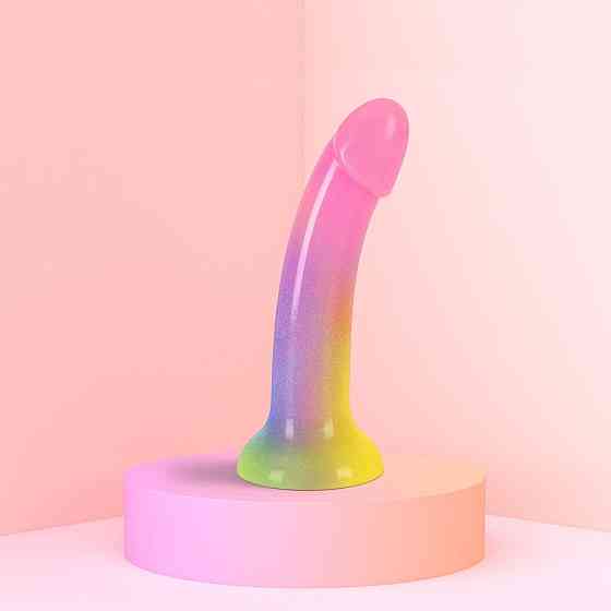 Дилдо з градієнтом та блискітками Love To Love Dildolls — Stargazer, ультрам’який Sex Aura Київ