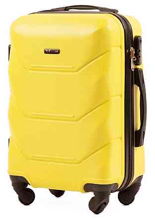 Валіза пластикова WINGS 147 мала 55 см жовта Київ