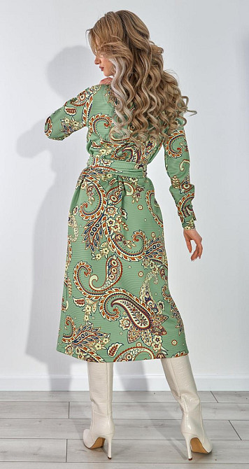 Стильное платье с поясом (42) Киев - изображение 5