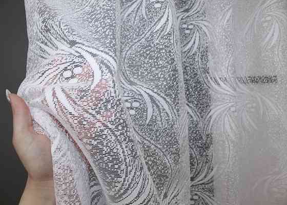 Тюль VR-Textil 854т Жакард Білий 300х160 см (42-0506) Київ