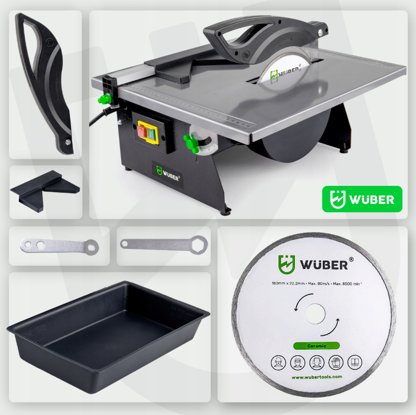 Плиткоріз 1700Вт 180мм Wuber (Польща) Київ - фото 10
