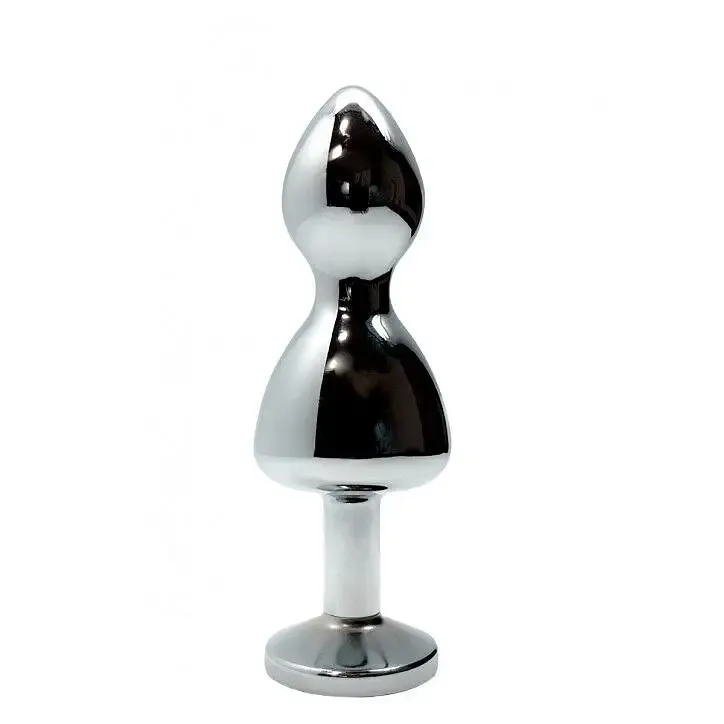 Металева анальна пробка Wooomy Lollypop Double Ball Metal Plug Blue M діаметр 3,1 см, довжина 9,4 см Львів - фото 2