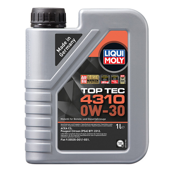 Моторне масло Liqui Moly Top Tec 4310 0W-30 1л Львів - фото 1