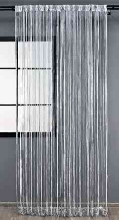 Шторы-нити с люрексом Белый с серым 300х300см 1 шт (61-106) Киев