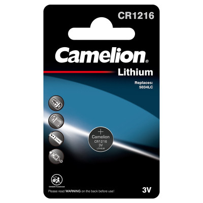 Батарейка CR 1216 Lithium * 1 Camelion (CR1216-BP1) Винница - изображение 1