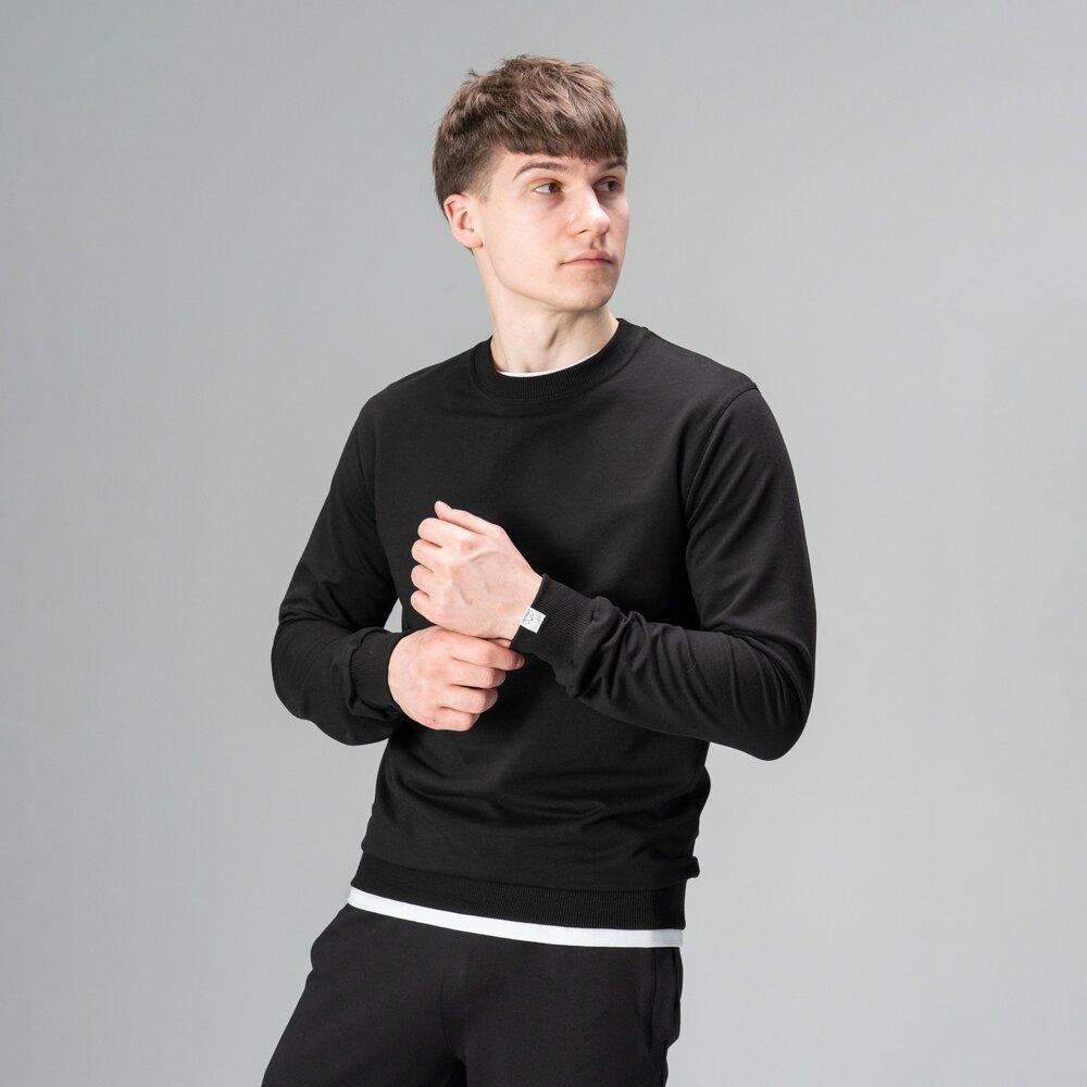 Свитшот мужской однотонный чёрный Pobedov 001 Киев - изображение 12