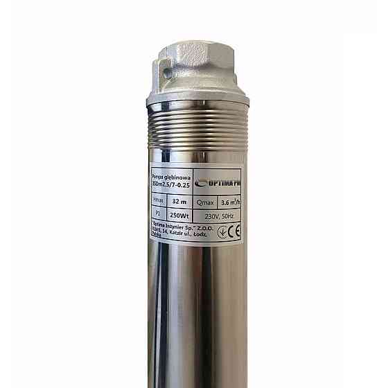 Насос свердловиний з підвищеною стійкістю до піску OPTIMA PM 3SDm2,5/7 0,25 кВт 35м + 1,5 м кабель (000017610) Київ