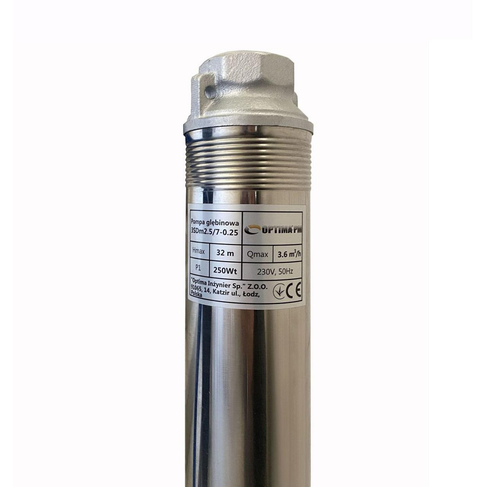 Насос скважинный с повышенной уст-тью к песку OPTIMA PM 3SDm2,5/7 0,25 кВт 35м + 1,5 м кабель (000017610) Киев - изображение 4