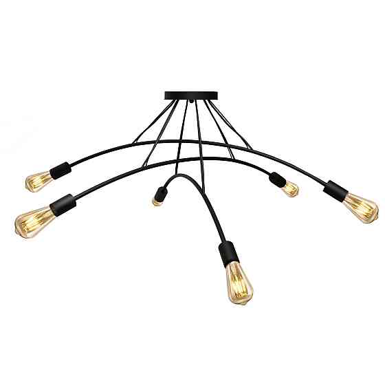 Люстра подвесная MSK Electric Orion на шесть ламп Е27 NL 9832-6 BK черная Одесса