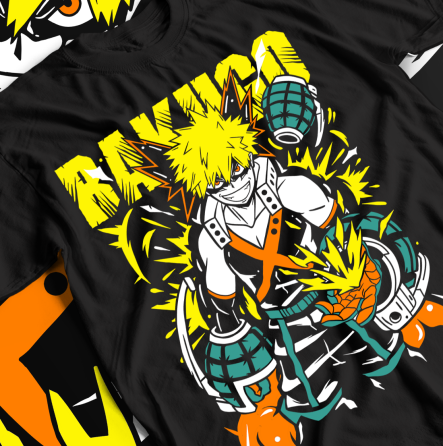 Футболка аниме Моя геройская академия оверсайз (S/M/L) Черний AnimeJ0617 Днепр