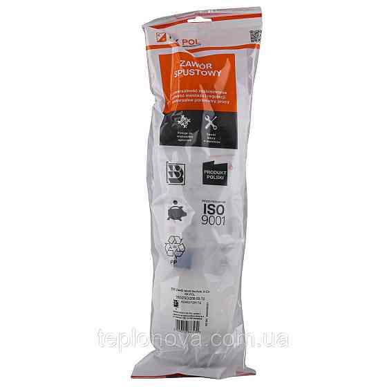 Двофункціональний зливний клапан K.K.POL ZSD/206, 3/6 л BIS (350/ZSD/206-00-T0) Чернівці