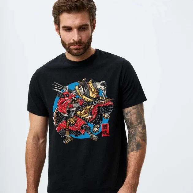 Футболка чоловіча з  принтом Dead Pool vs Wolverines Розмір 48 Дніпро - фото 4