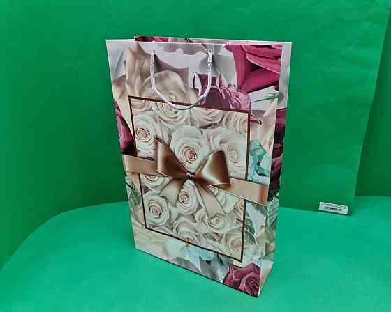 Большой бумажный пакет вертикальный  25/37/8(артBV-116) (12 шт) Харьков