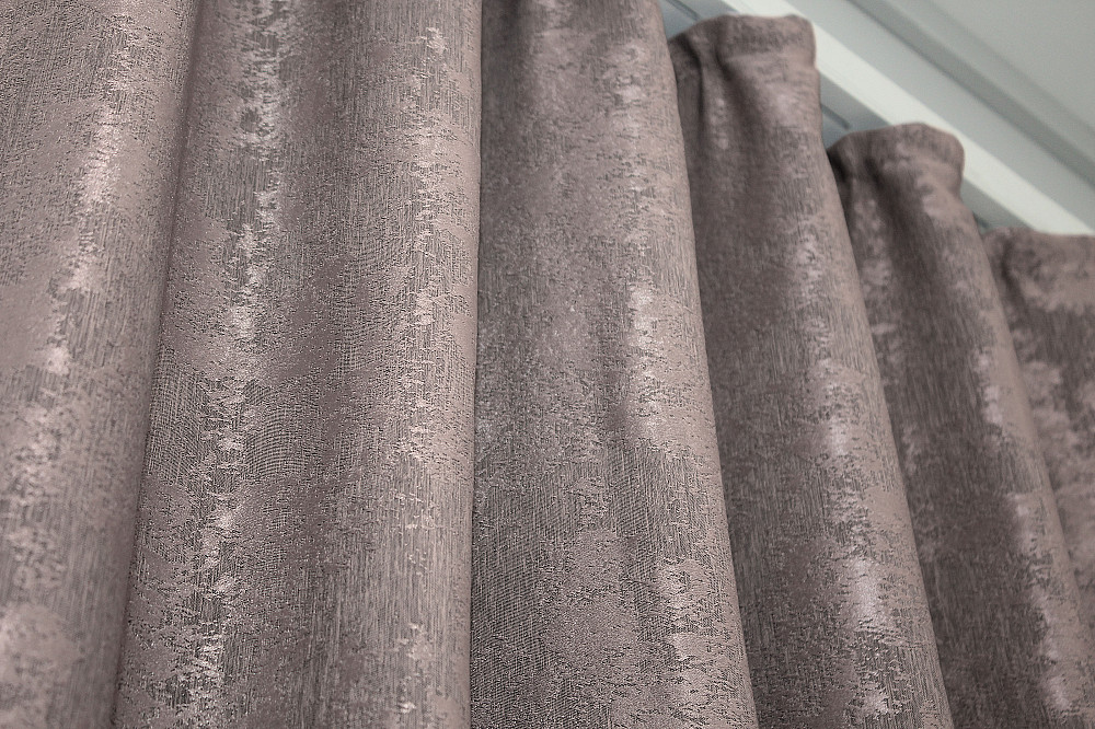 Комплект готовых штор VR-Textil Жаккард Sultan YL № 1210ш Серо-пудровый 100х270 см 2 шт (31-482) Киев - изображение 6