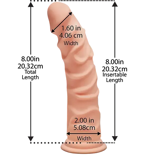 Фалоімітатор Doc Johnson The D - Ragin D - 8 Inch Without Balls - ULTRASKYN, діаметр 5,1 см Львів - фото 2