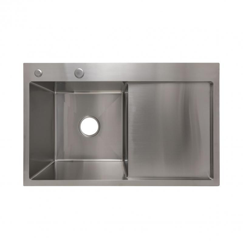 Мойка для кухни c нержавеющей стали интегрированная Lidz Handmade H6350R Brushed Steel (3/1мм) Киев - изображение 1