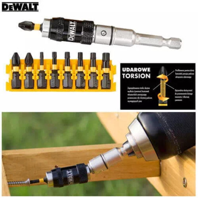 Набор бит DeWALT IMPACT TORSION, ударные, Torx, Philips, Pozidriv, L=25 мм, 10 шт (DT70578T) Винница - изображение 3