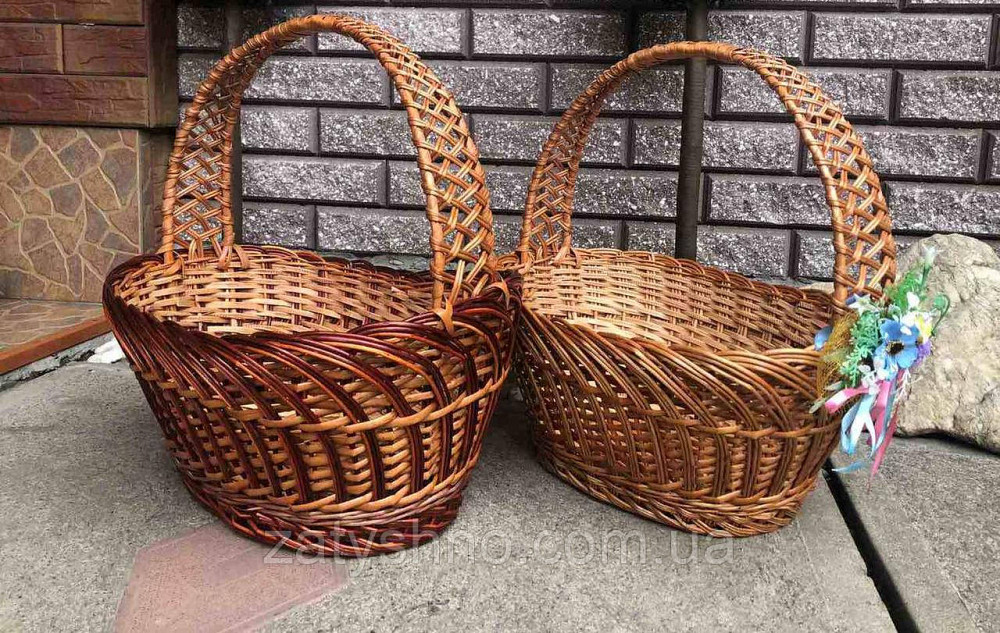 Корзина пасхальная из лозы плетеная (1 шт) Киев - изображение 1
