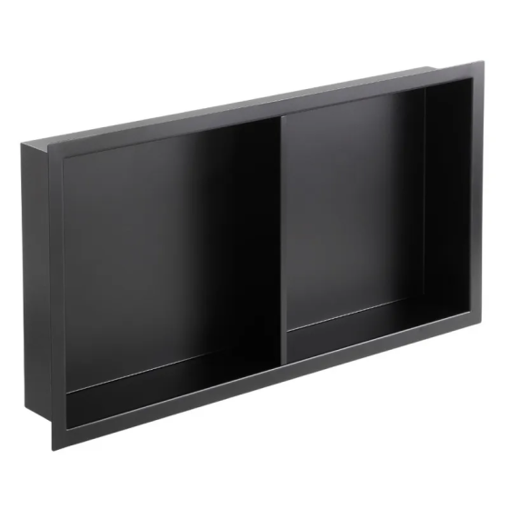 Полка-ниша для ванной комнаты Mixxus Premium NICHE-0103 BLACK из нержавеющей стали SUS304 (MI6682) Киев