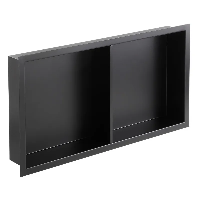 Полиця-ніша для ванної кімнати Mixxus Premium NICHE-0103 BLACK із нержавіючої сталі SUS304 (MI6682) Київ - фото 1