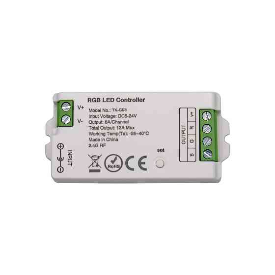 Smart Systems group LED контролер RGB DC5-24V, 12A, RF 2.4G Smart Systems Київ
