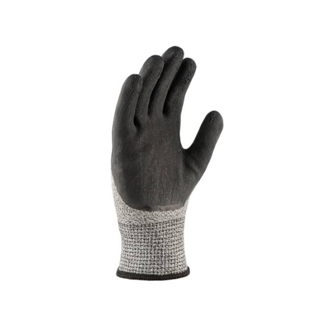Рукавички 34016 антипоріз трикотаж латексне покриття неповний облив р.10(XL) сірий ДКГ Житомир - фото 4