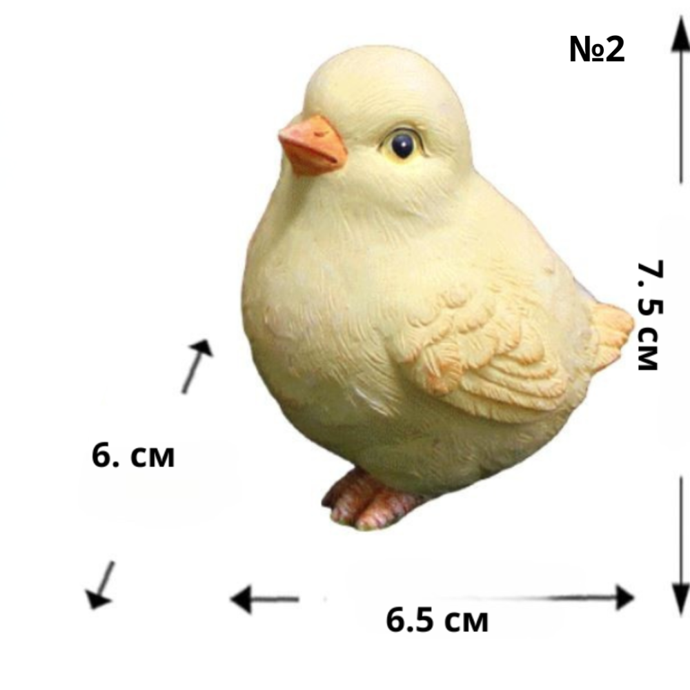 Пасхальный декор фигурка Цыпленок 7.5 х 6 х 6 см для подарков и декора Одесса - изображение 7