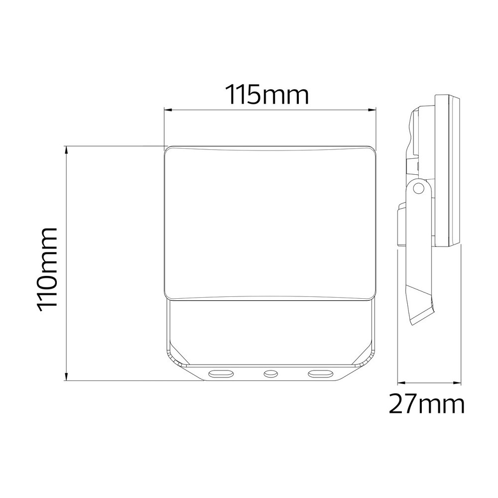 Прожектор світлодіодний матовий 20W 6400K PEGASUS-20 Київ - фото 2