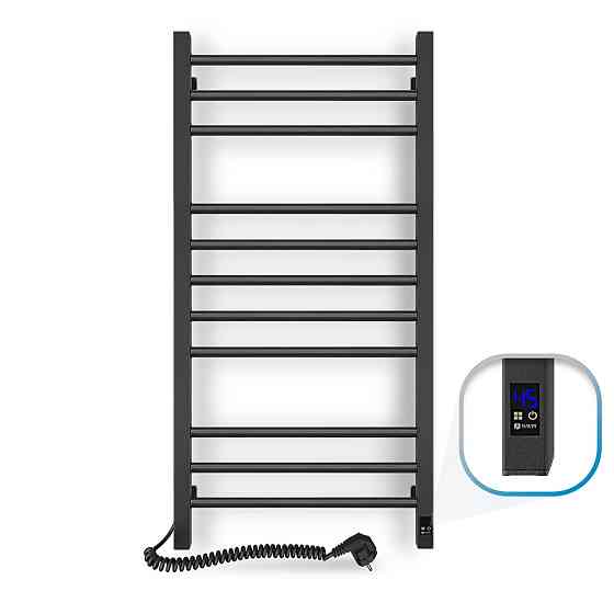 Рушникосушка електрична Navin Класик Квадро 500х1000 Sensor з таймером, чорний муар Київ