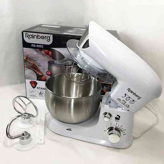 Тестомес для приготовления теста Rainberg RB-8083 3200 Вт, Бесшумный кухонный комбайн XZ-58 Львов