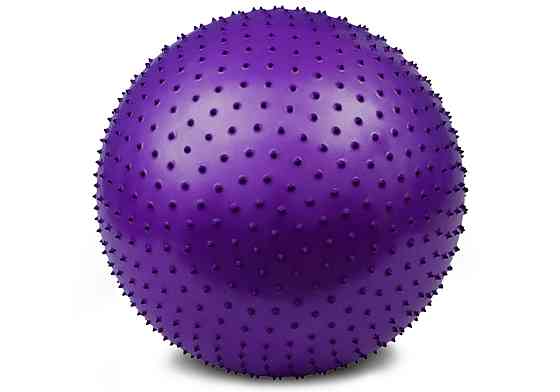 М'яч для фітнесу EasyFit 65 см фіолетовий (фітбол масажний) Коломия