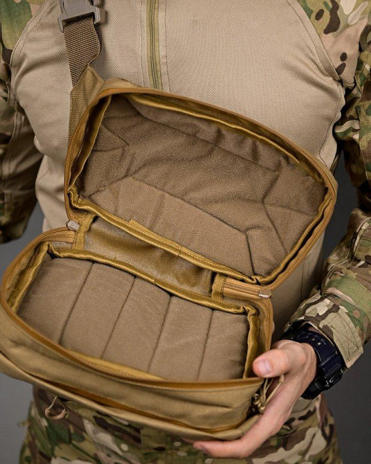 Тактическая поясная  сумка laberis койот ПП4766 Одесса - изображение 5