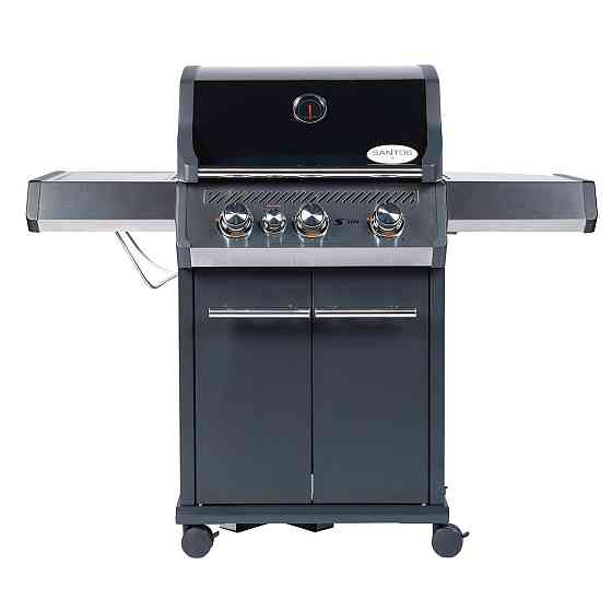 Газовий гриль SANTOS S-301 Black, з бічним пальником, чорний 900235 Код: 010949 Рівне