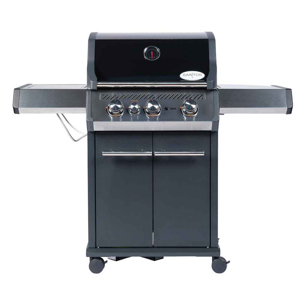 Газовий гриль SANTOS S-301 Black, з бічним пальником, чорний 900235 Код: 010949 Рівне - фото 5