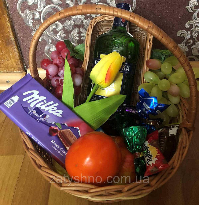 Кошик плетений подарунковий новорічний Київ - фото 6