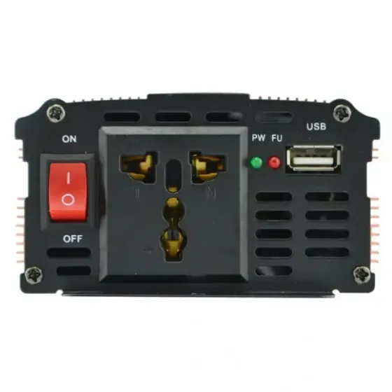 Автомобільний інвертор 12V-220V 1500W UKC SSK перетворювач напруги з USB та захистом Одеса