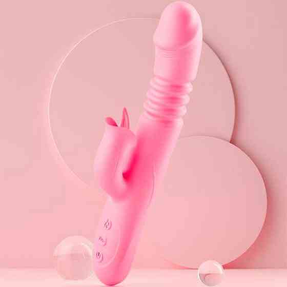 Вибратор с поступательными движениями и подогревом Pretty Love - Розовый – Вибраторы Винница