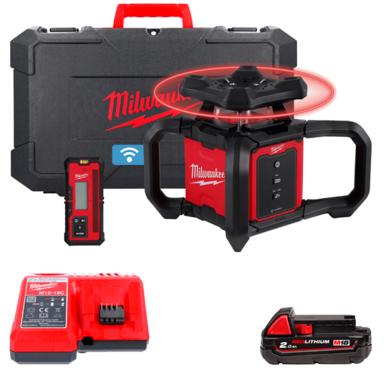 Уровень лазерный ротационный аккумуляторный MILWAUKEE M18 RLOH600-201C 600м Одесса