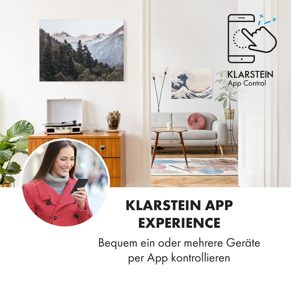 Инфракрасный обогреватель Wonderwall Air Art Smart 80x60см 500Вт настенный горный 80x60см / дизайн: горный Ровно - изображение 2