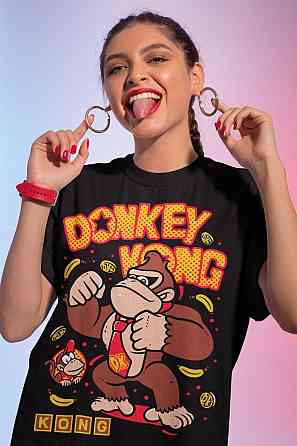 Футболка з аніме принтом Відео Гаме оверсайз (S/M/L) Чорний AnimeJ0388 Дніпро