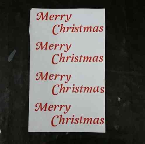 Новогоднее украшение бокалов наклейки 4 штуки красный Киев