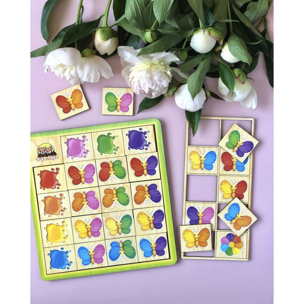 Деревянный пазл-сортер 