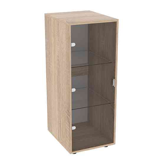 Пенал зі склом Hugo H-5, Дуб Сонома, 420/520/1100 Львів