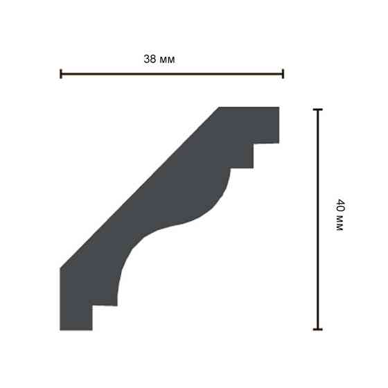 Карниз полиуретановый гладкий Gaudi Decor P 2010 Flexi Днепр