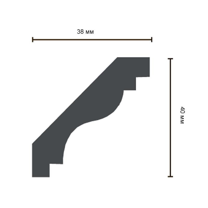 Карниз полиуретановый гладкий Gaudi Decor P 2010 Flexi Днепр - изображение 2