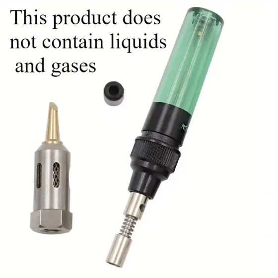 Портативний газовий паяльник з 3 насадками 8мл Київ